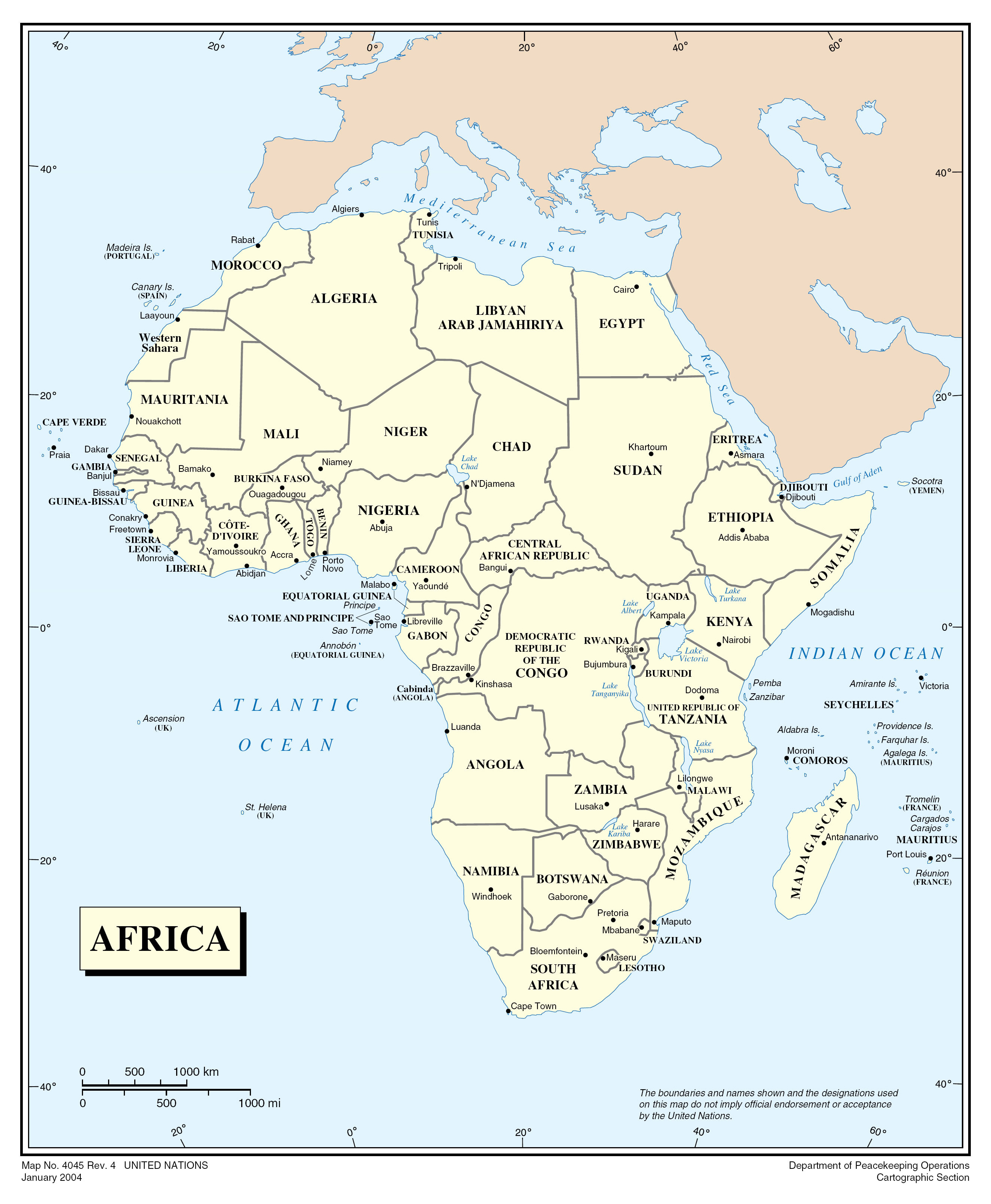 political-map-of-africa-printable