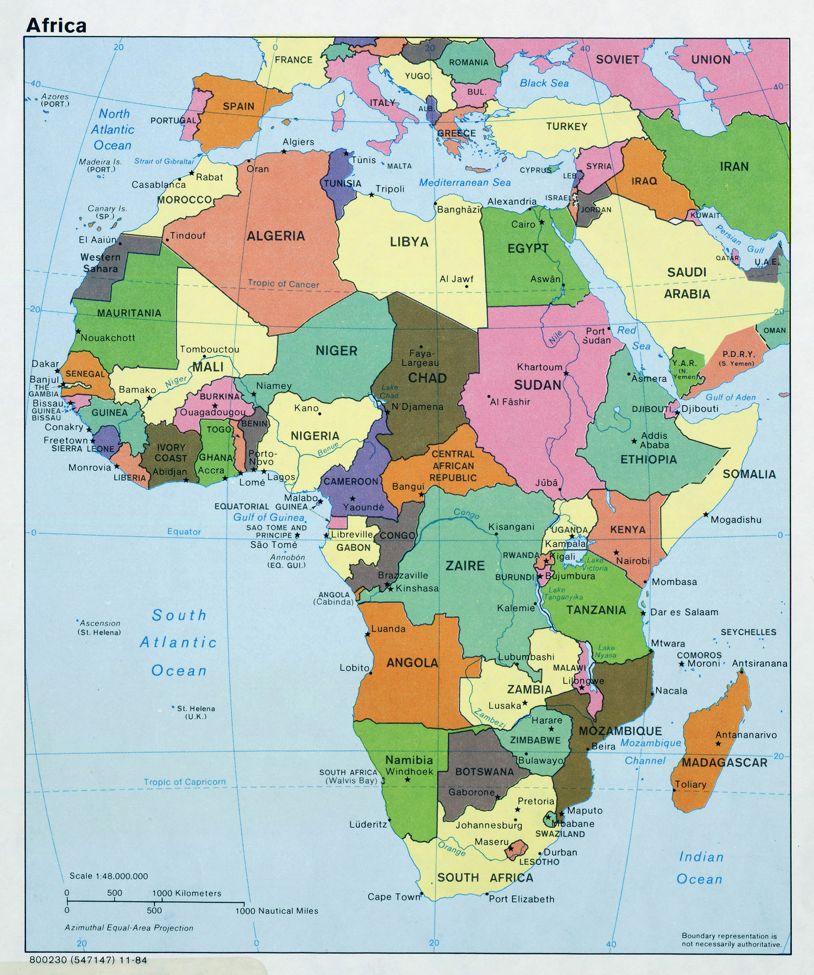 Maps Of Africa And African Countries Political Maps