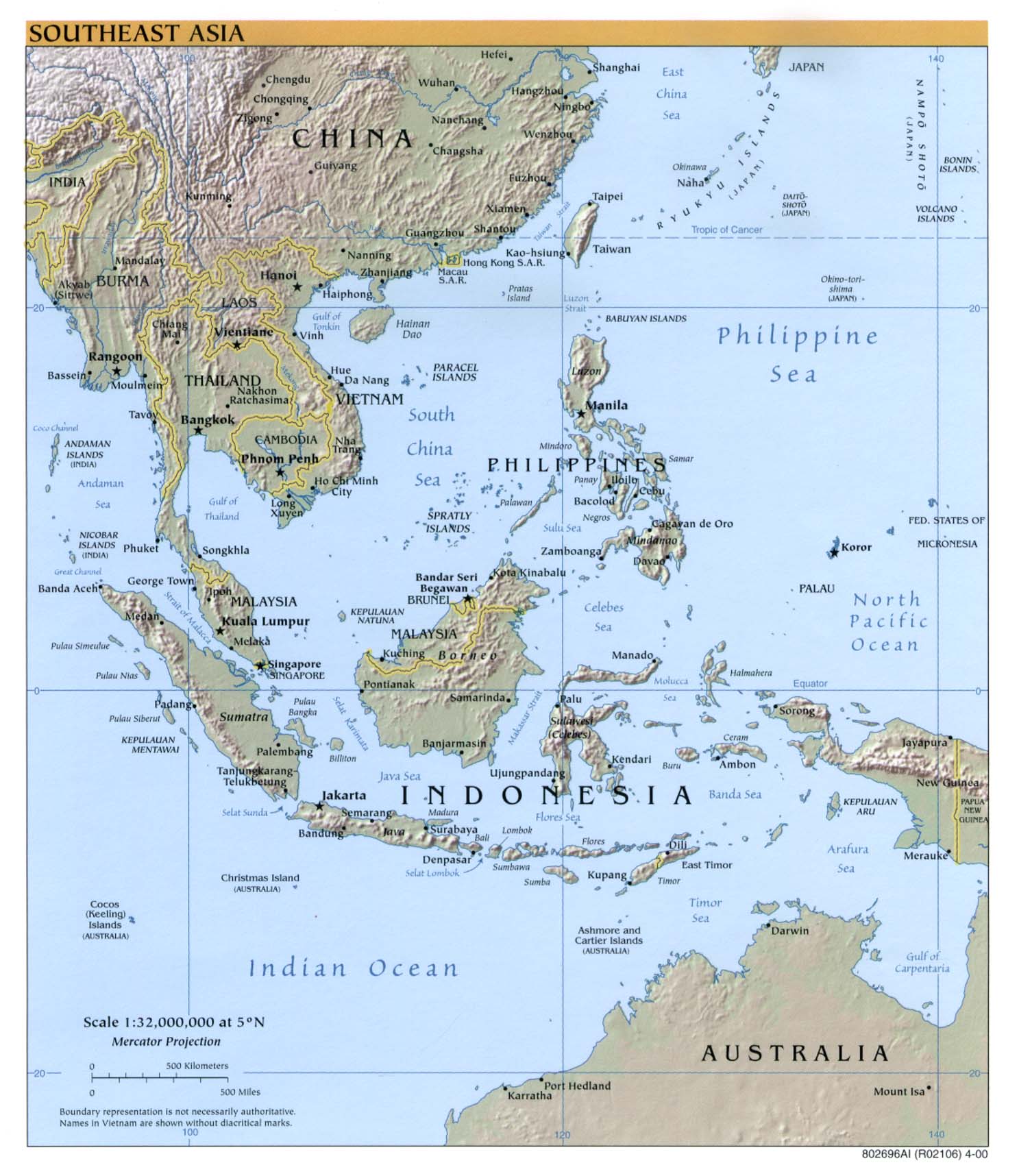 Political Map Of South Asia