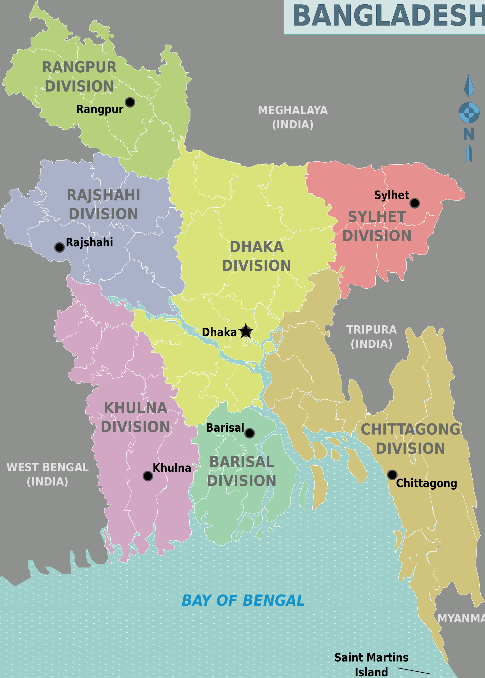 Maps of Bangladesh | Detailed map of Bangladesh in English | Tourist