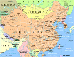 Detailed political and administrative map of China.