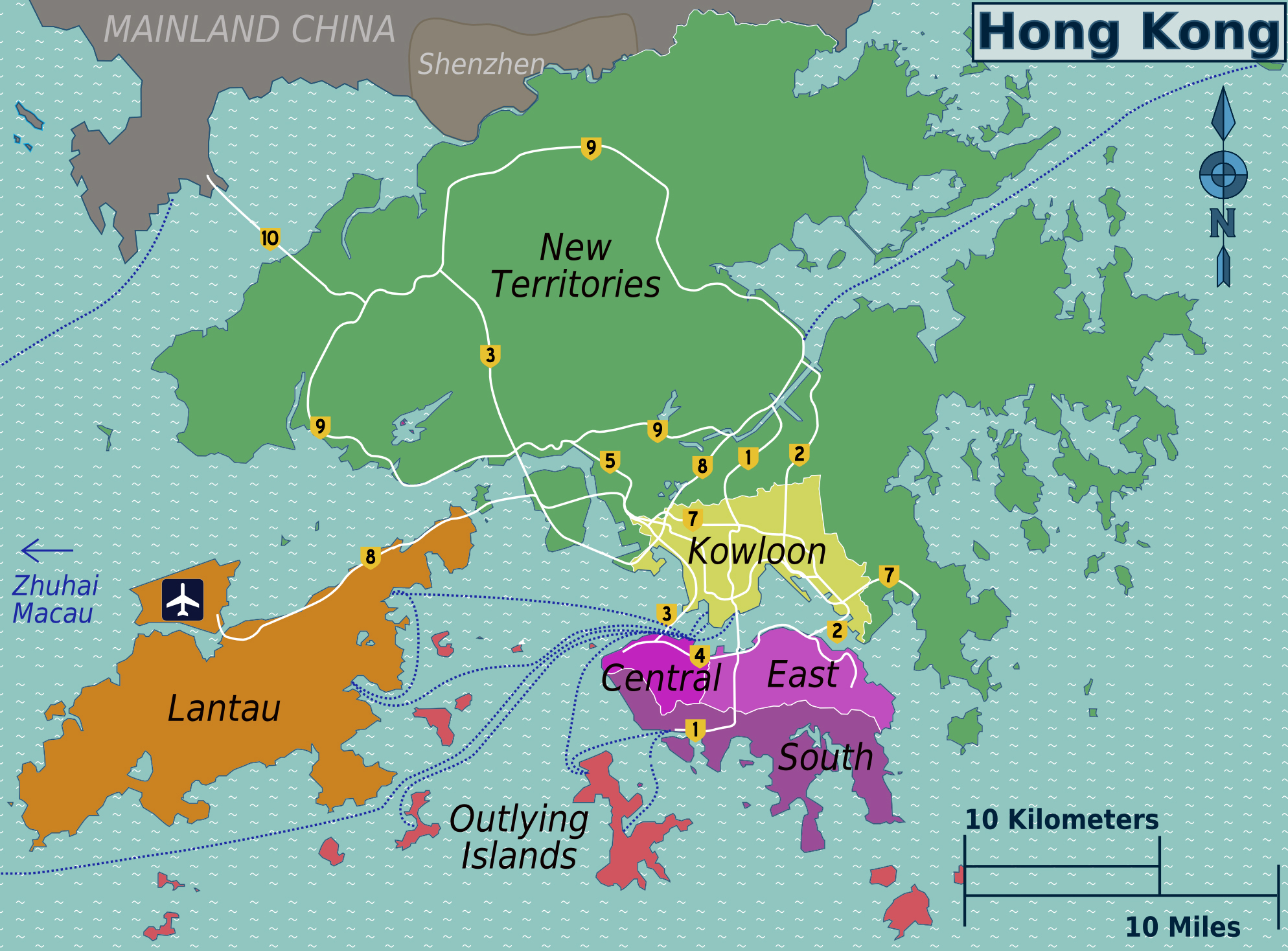 Maps of Hong Kong | Detailed map of Hong Kong in English | Tourist map