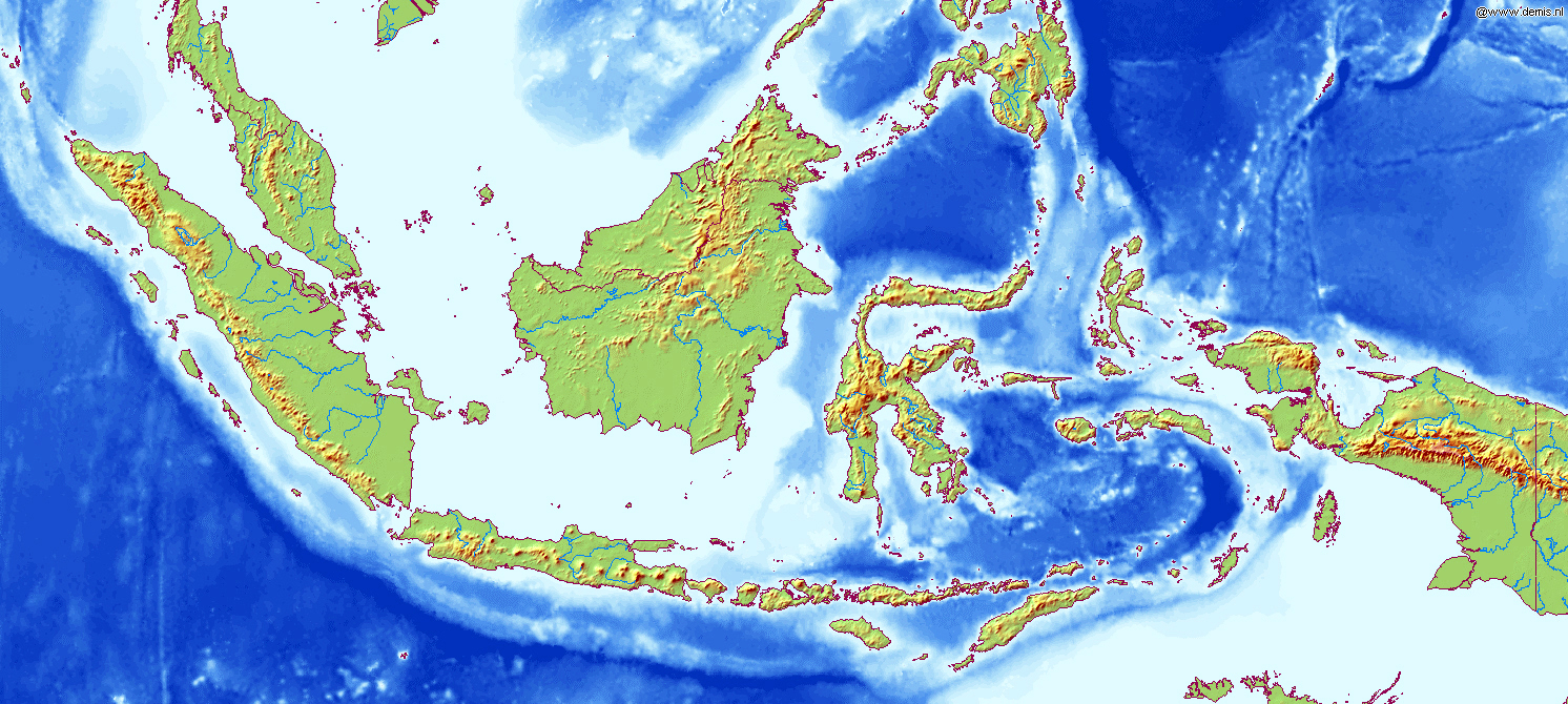 Gambar Peta Buta Pulau Pulau Di Indonesia Jumlah Penduduk - IMAGESEE