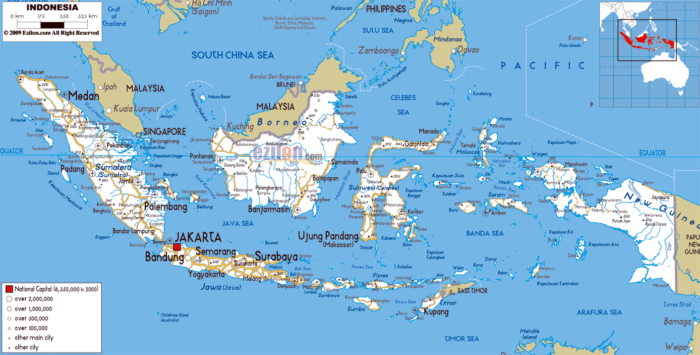 Airports In Indonesia Map