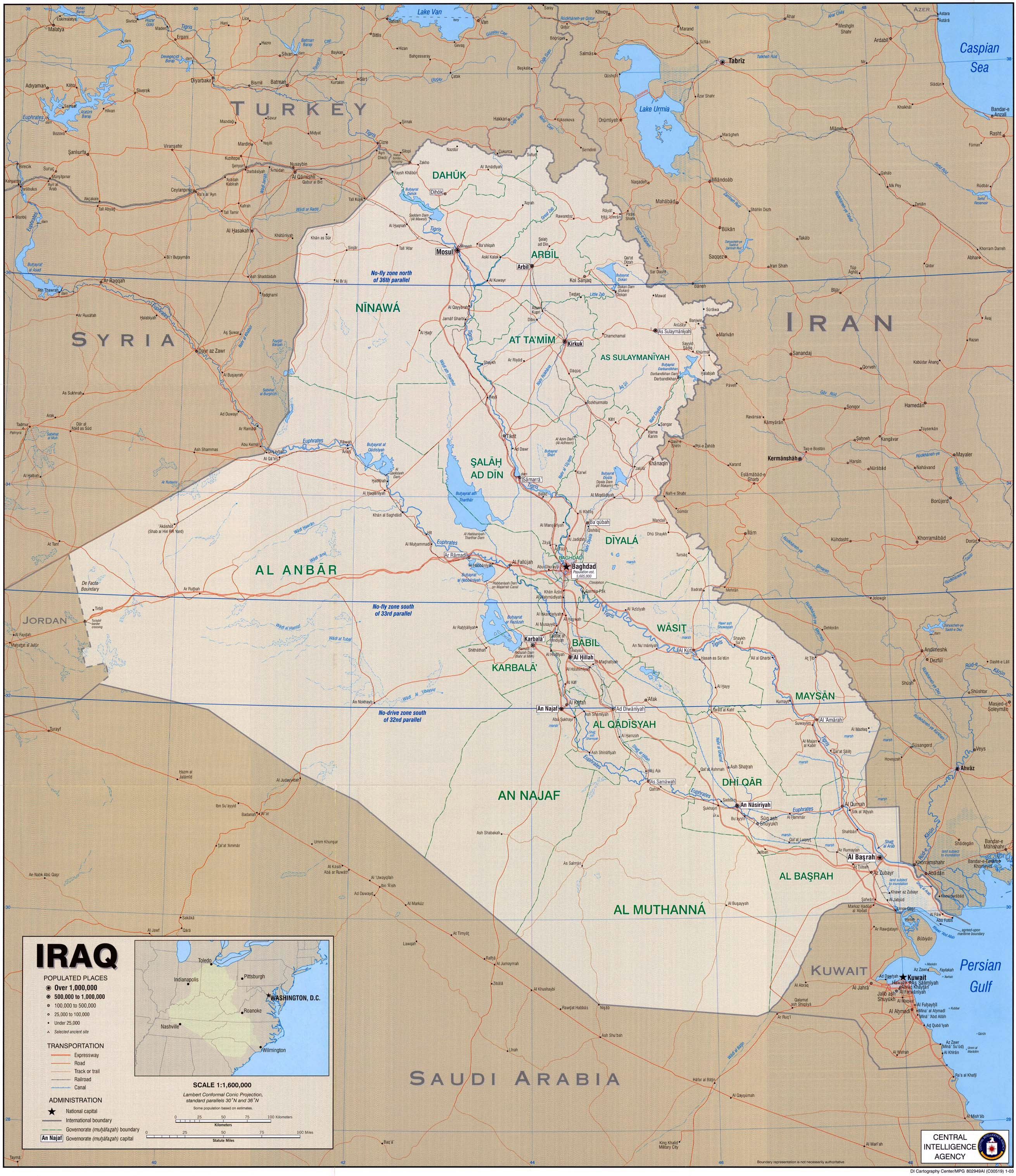 Maps Of Iraq Detailed Map Of Iraq In English Tourist Map Of Iraq