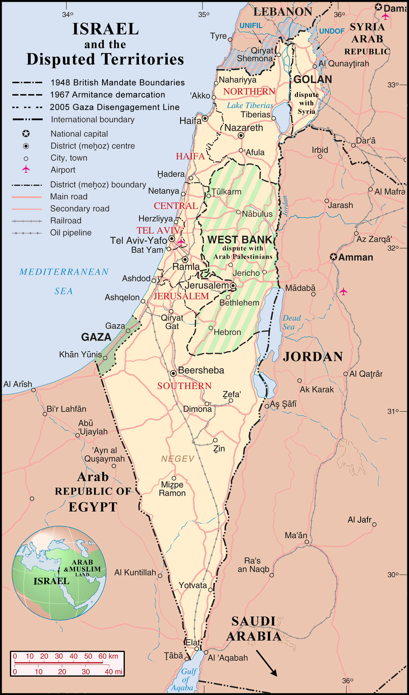 Detailed Map Of Israel Map Of Groton Ma