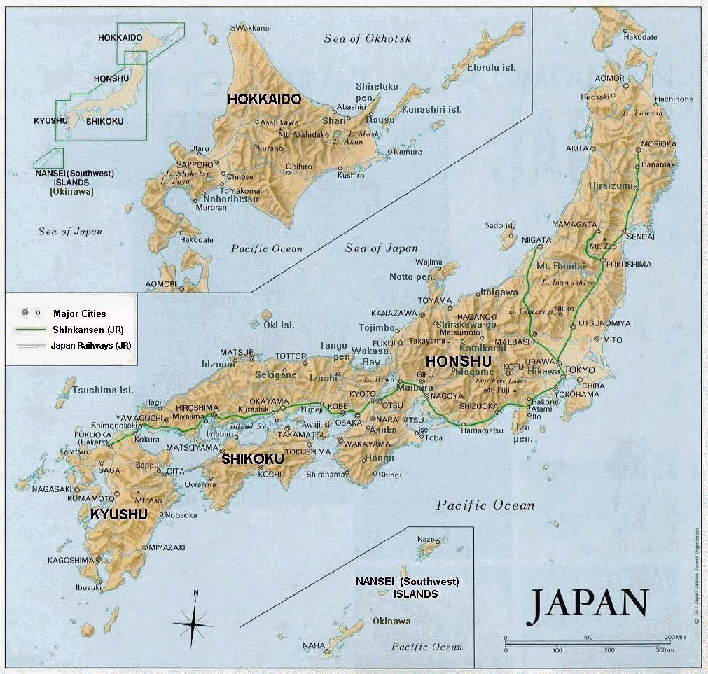Maps of Japan Detailed map of Japan in English Tourist map of Japan Road map of Japan