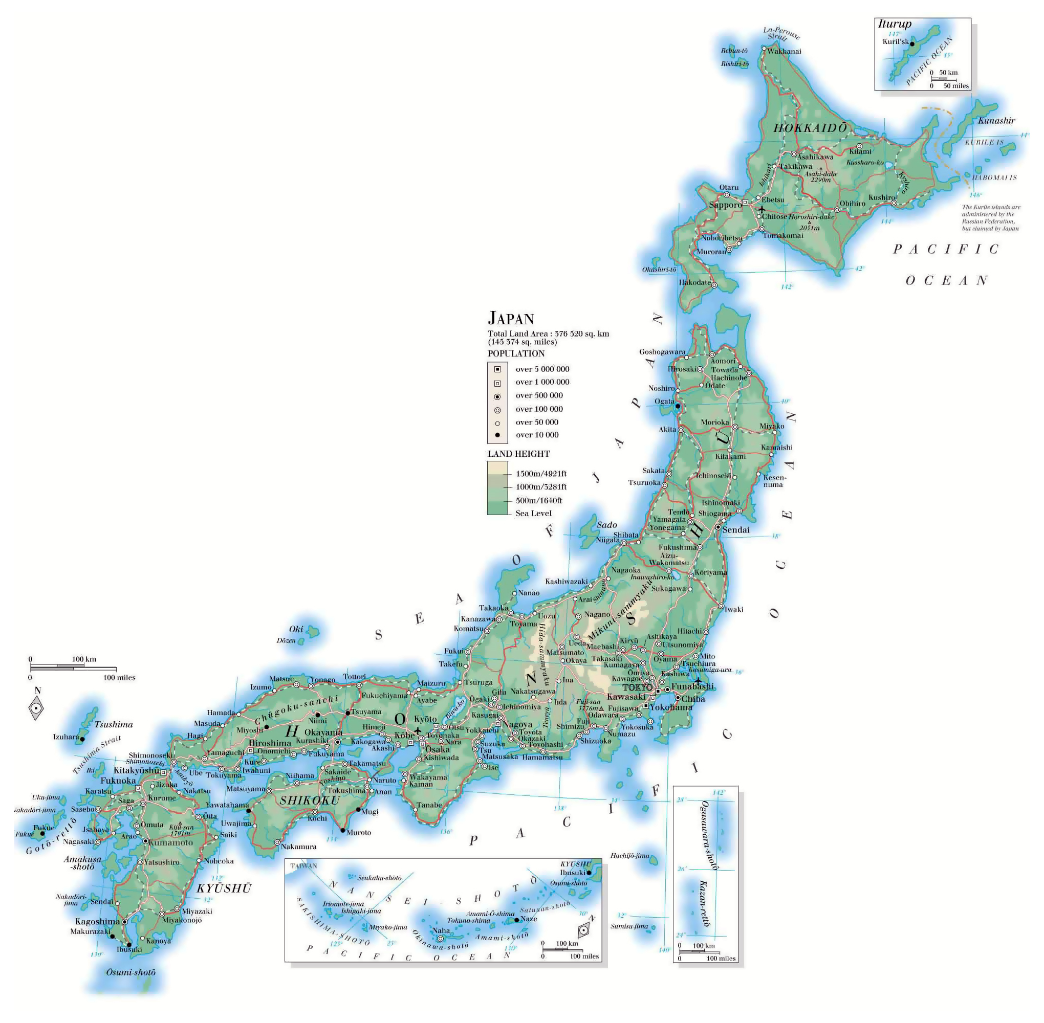 Maps of Japan | Detailed map of Japan in English | Tourist map of Japan