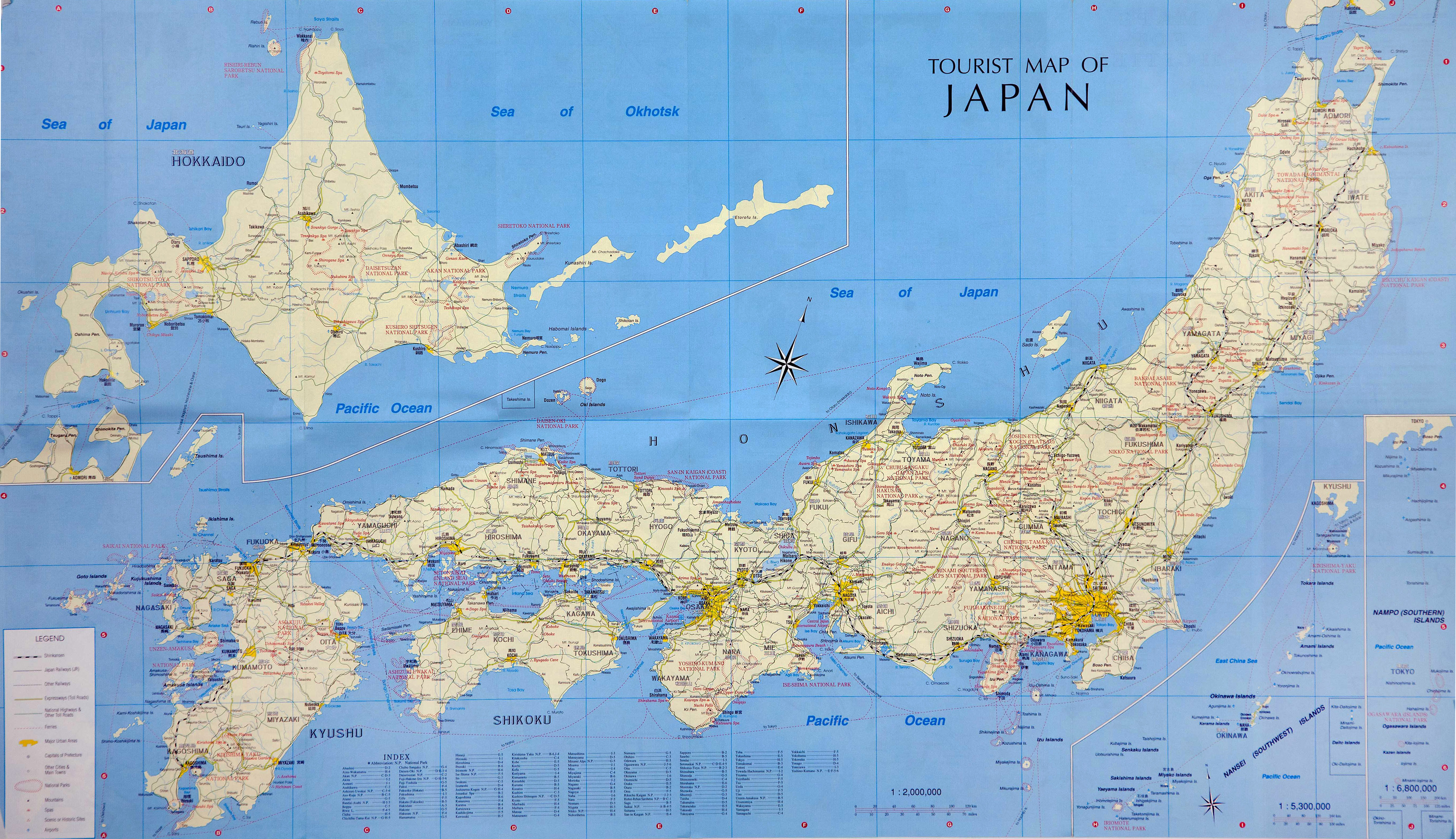 Maps of Japan | Detailed map of Japan in English | Tourist map of Japan