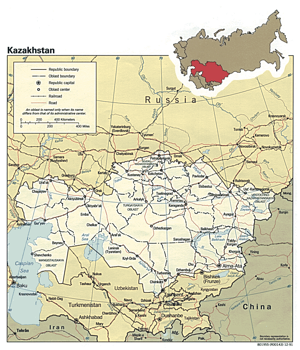 Maps Of Kazakhstan Detailed Map Of Kazakhstan In English Tourist