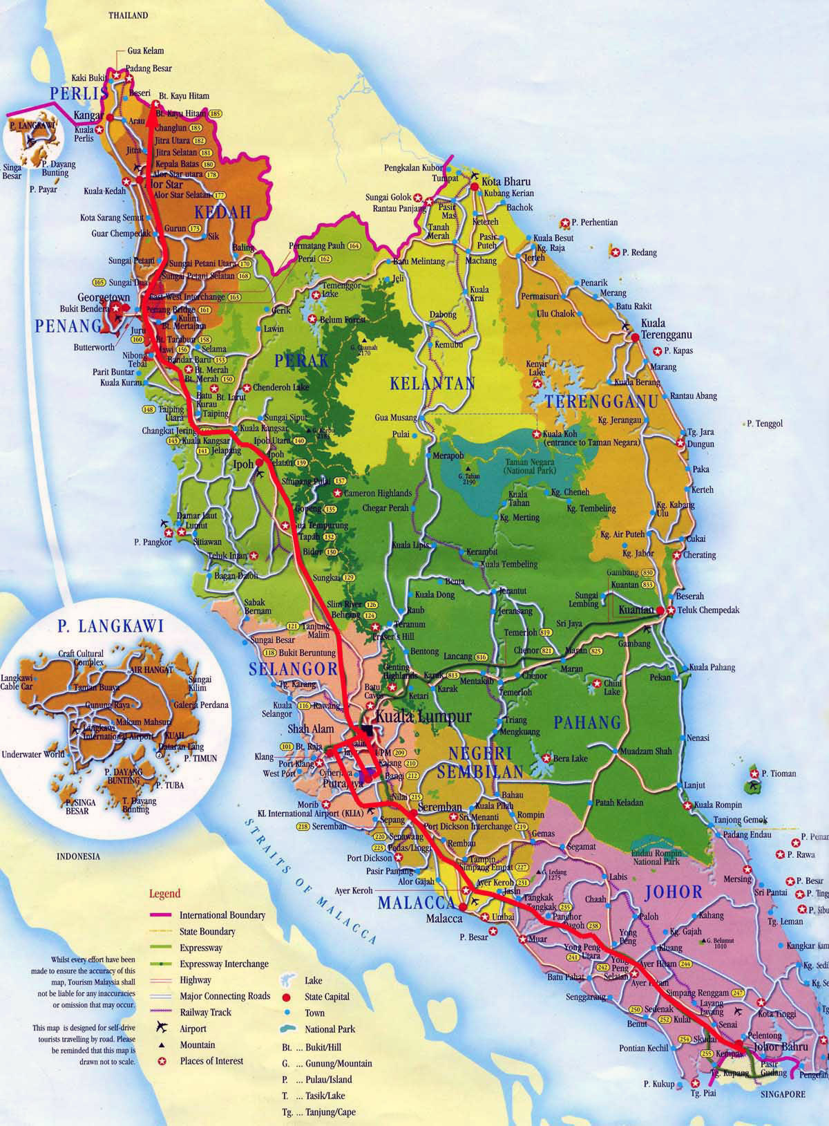 Turist Map Of Malaysia 116