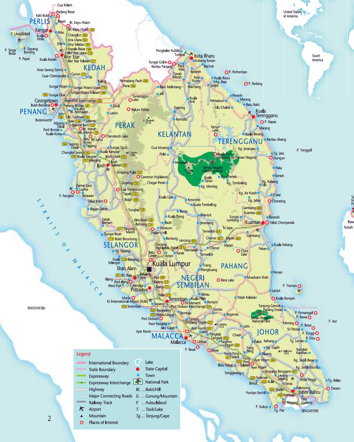 Maps of Malaysia | Detailed map of Malaysia in English | Tourist map of