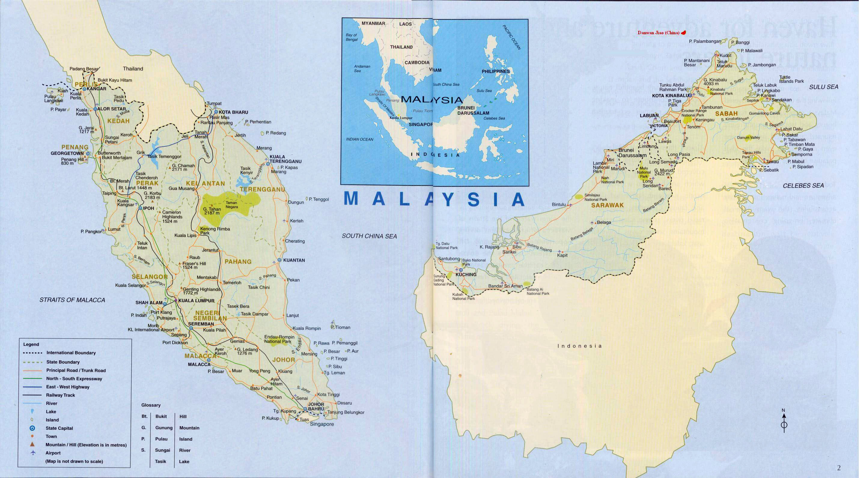 Maps Of Malaysia Detailed Map Of Malaysia In English Tourist Map Of