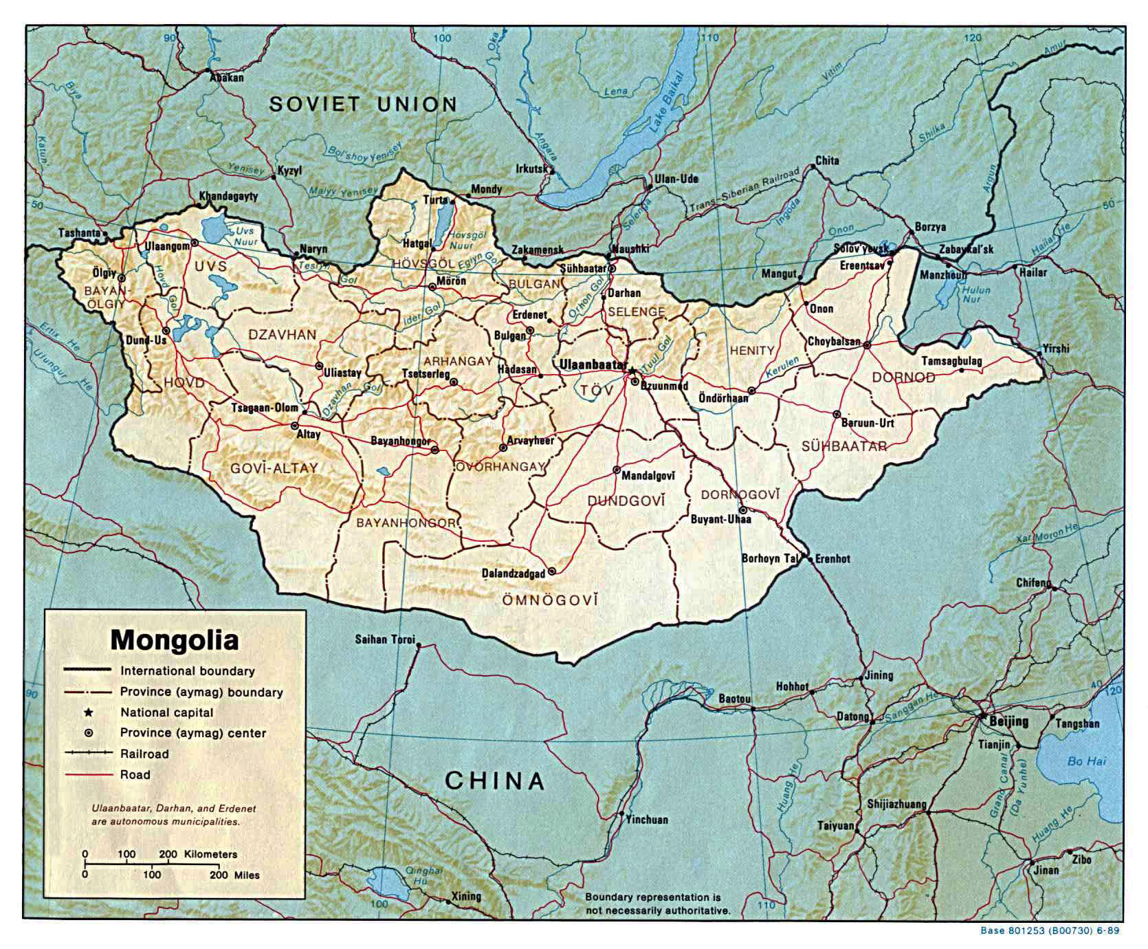 mongolian map