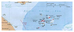 Detailed political map of Paracel Islands.