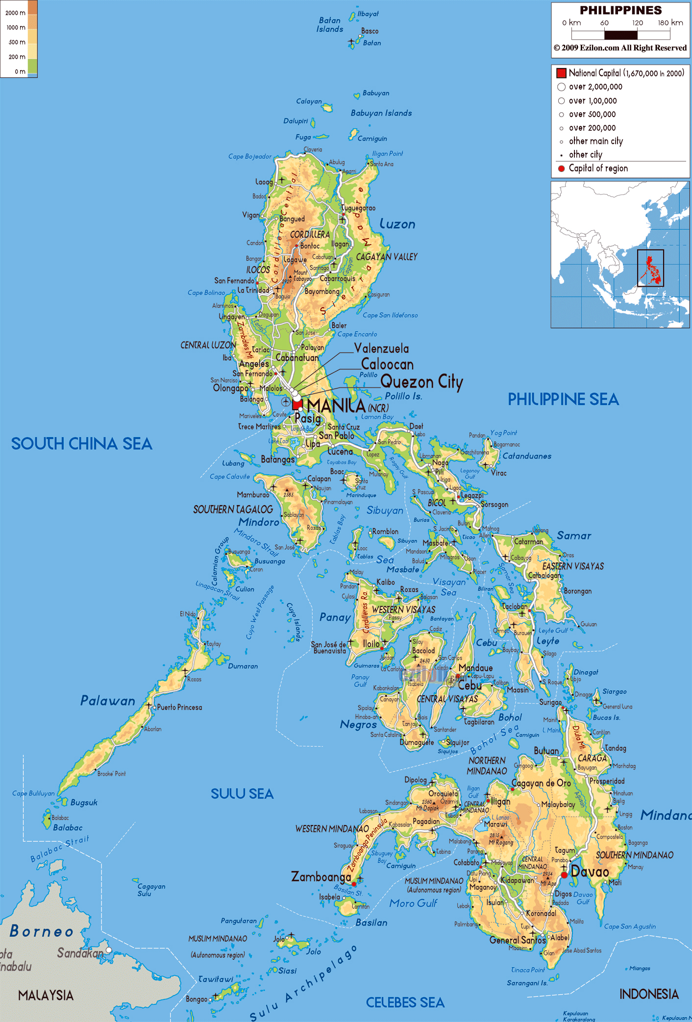 Maps of Philippines | Detailed map of Philippines in English | Tourist