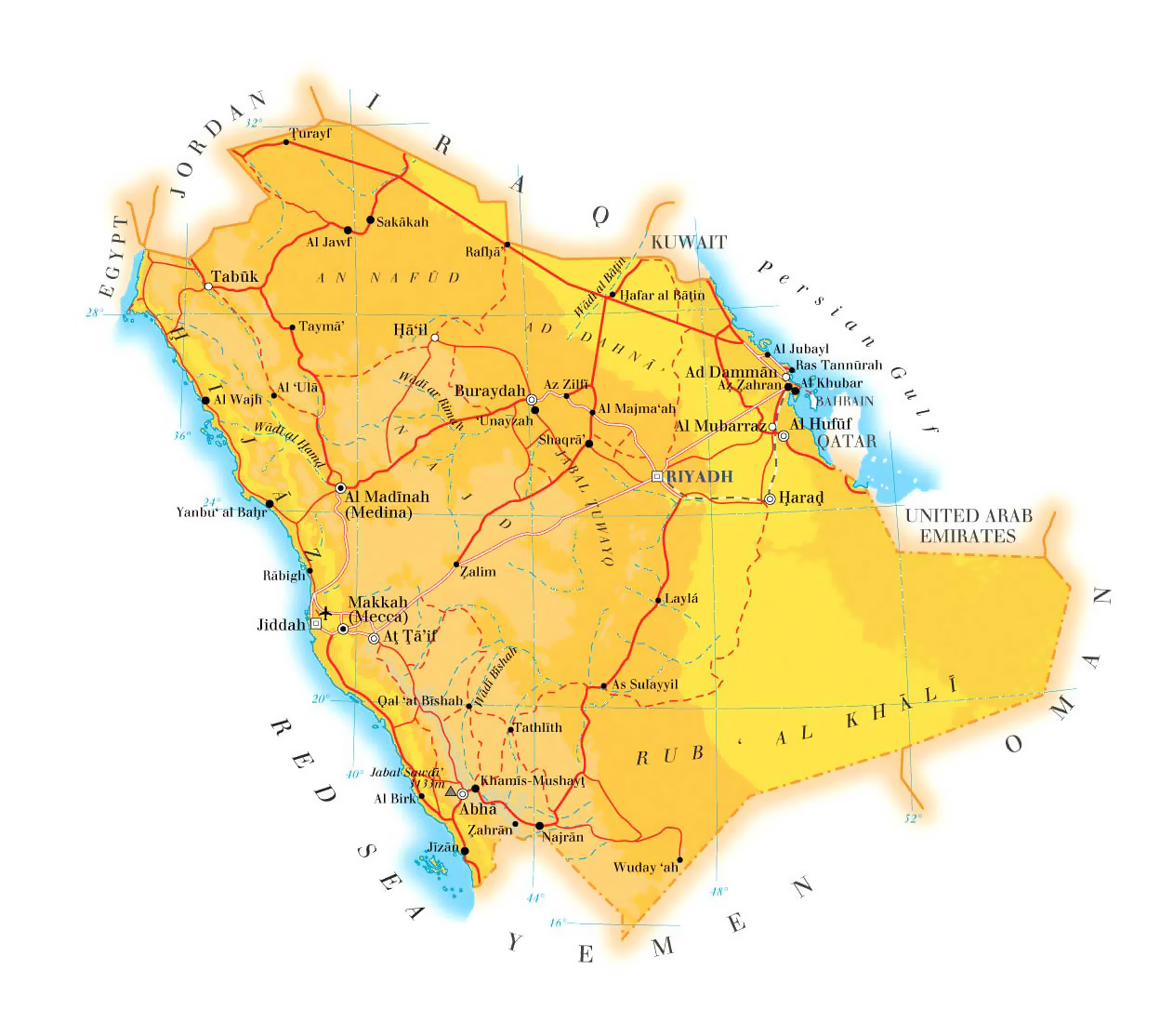 south arabia map