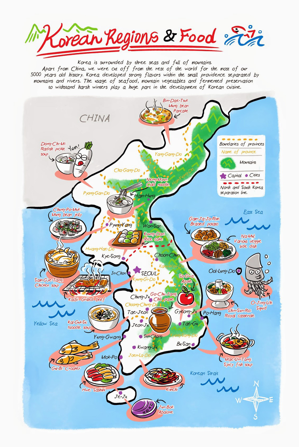 detailed-korean-food-regions-illustrated-map.jpg (1135×1700)