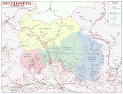 Large detailed political and administrative map of South Ossetia with roads, cities, all villages and other marks. Large detailed political and administrative map of South Ossetia with roads, cities, all villages and other marks.