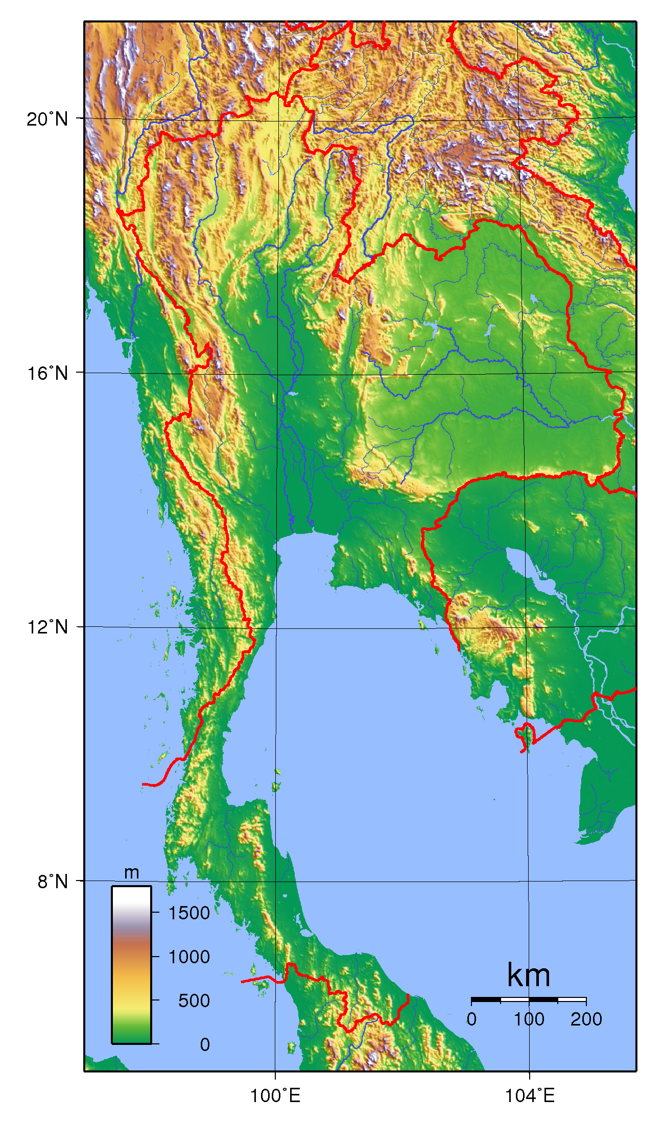 Maps Of Thailand Detailed Map Of Thailand In English Tourist 112560