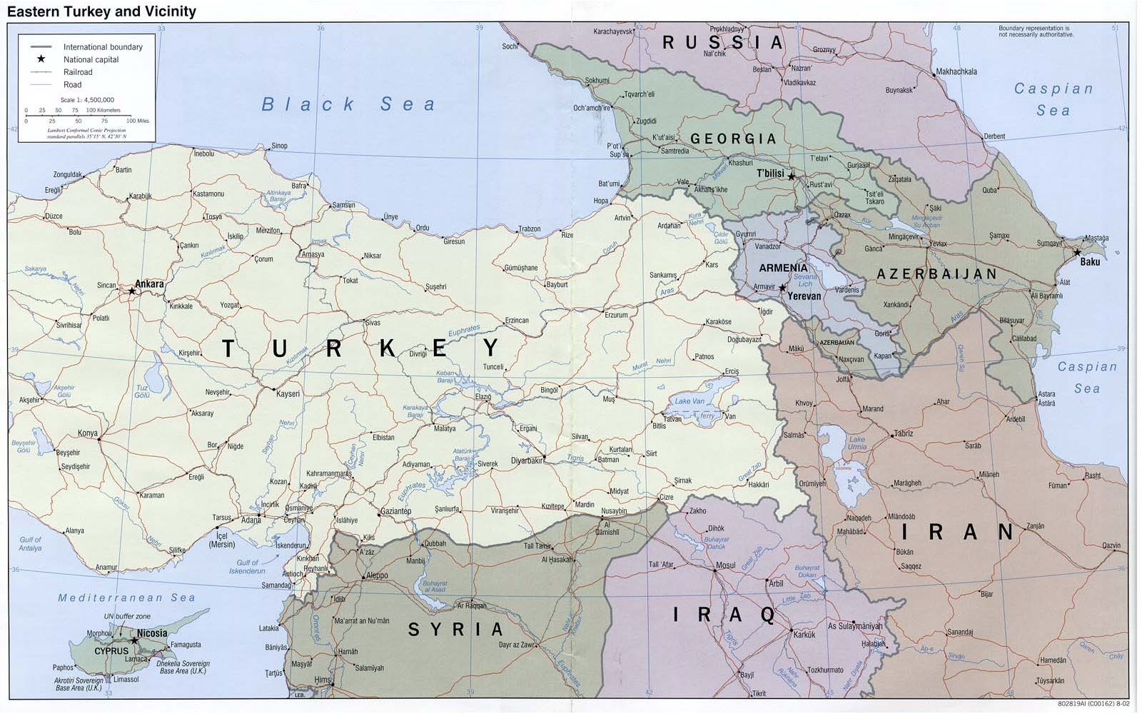 political map of turkey