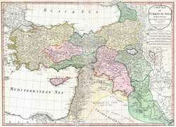 Large detailed old map of Turkey - 1794.