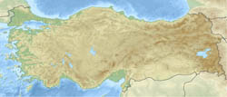 Relief location map of Turkey.