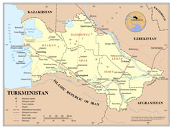 Large detailed political and administrative map of Turkmenistan with major cities, roads and airports. Large detailed political and administrative map of Turkmenistan with major cities, roads and airports.