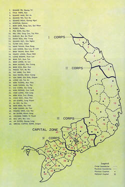 Regions map of Vietnam.