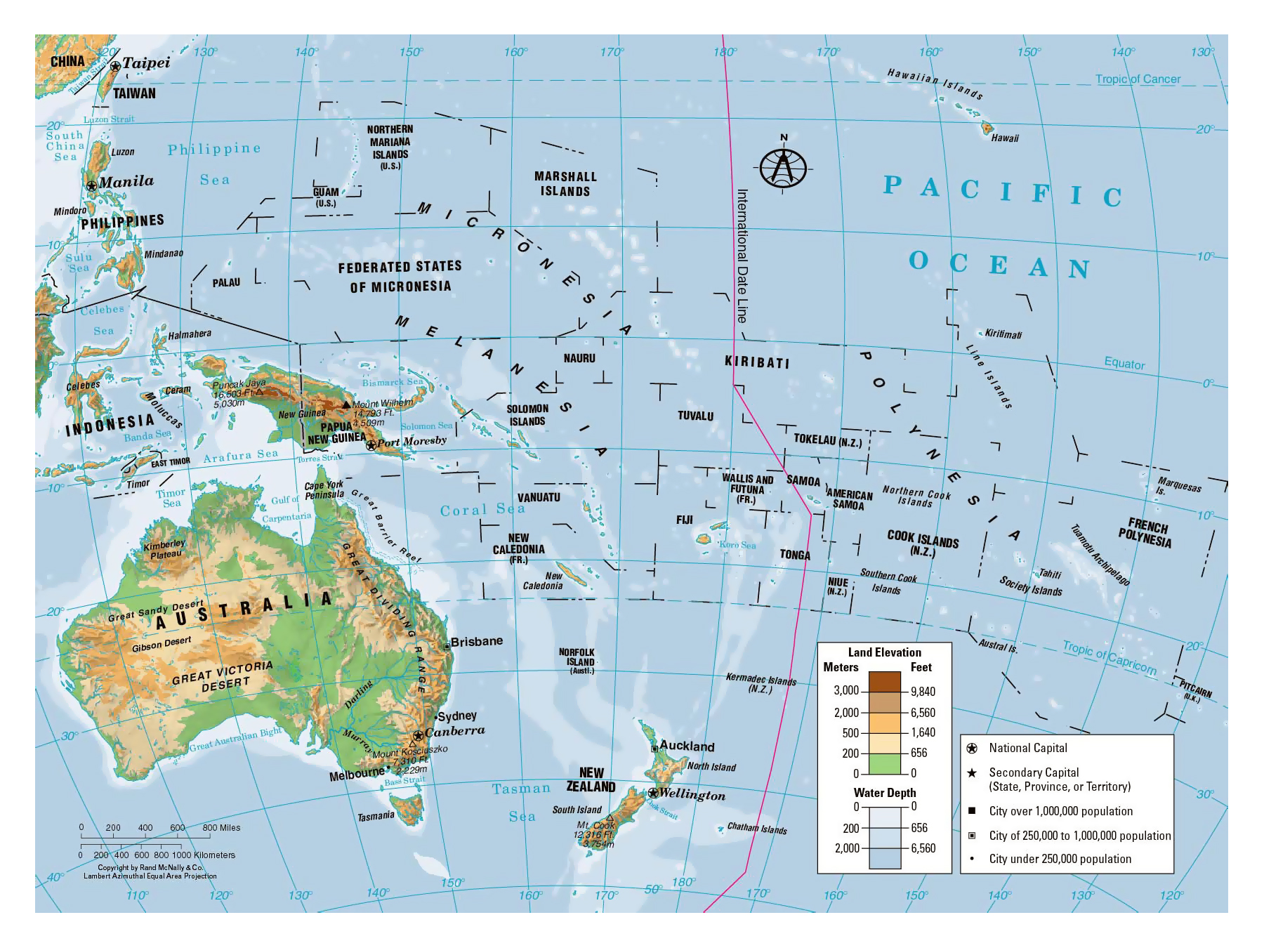 Maps of Australia and Oceania and Oceanian countries | Political maps