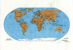 Detailed political map of the World 1997.