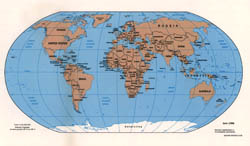 Detailed political map of the World 1998.