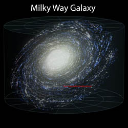 Large detailed map of the Milky Way.