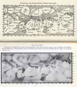 Detailed map of Mars - 1939 - 1941.