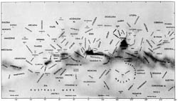 Detailed map of the surface Mars - 1971.