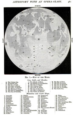 Detailed map of the Moon - 1887.